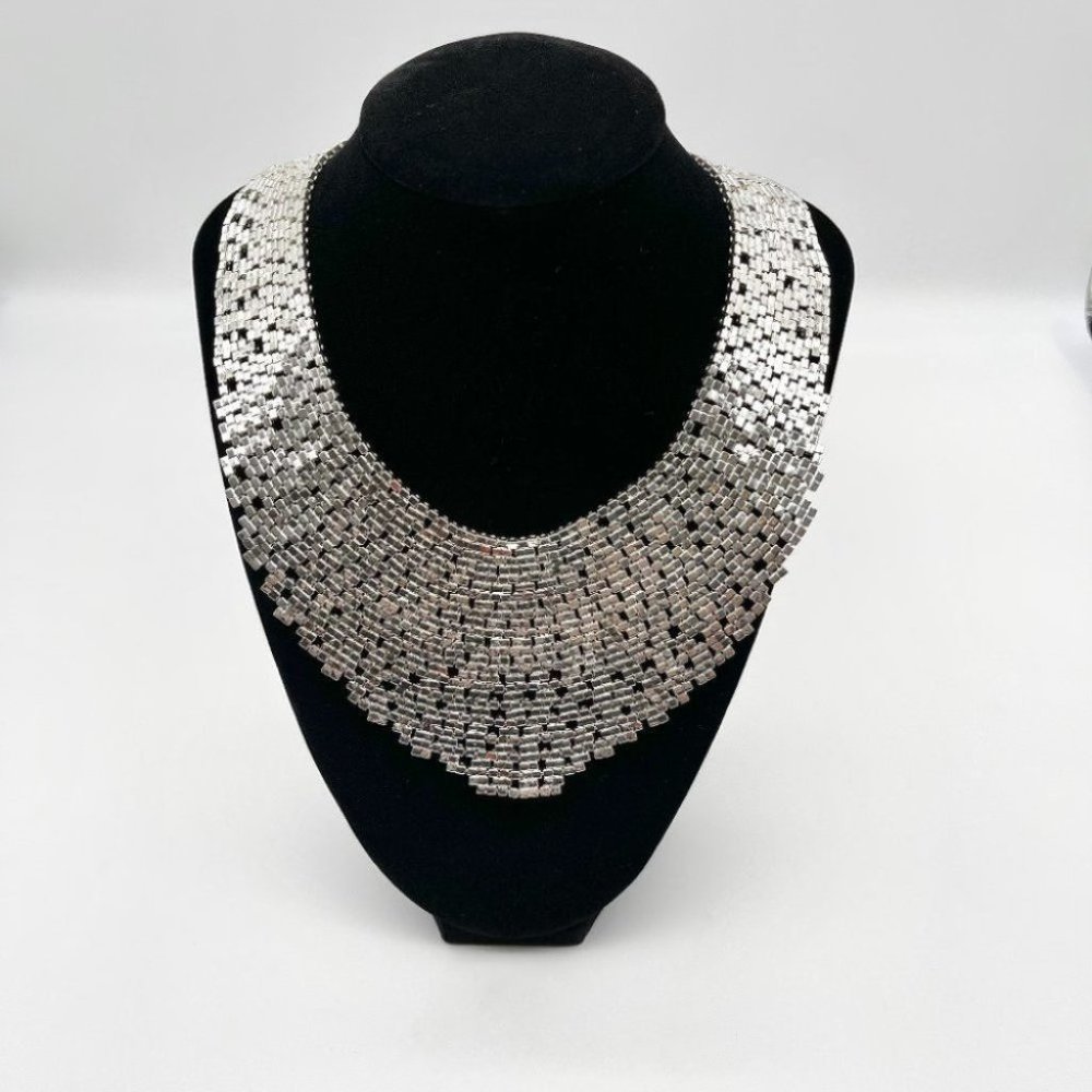 Vintage Metallic Rhinestone Set Crystal Choker